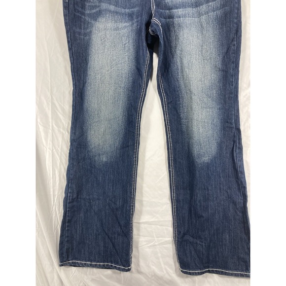 Rockin Denim jeans Women Boot Cut Western Style Embroidered Angel Wings size 18 - Picture 10 of 16